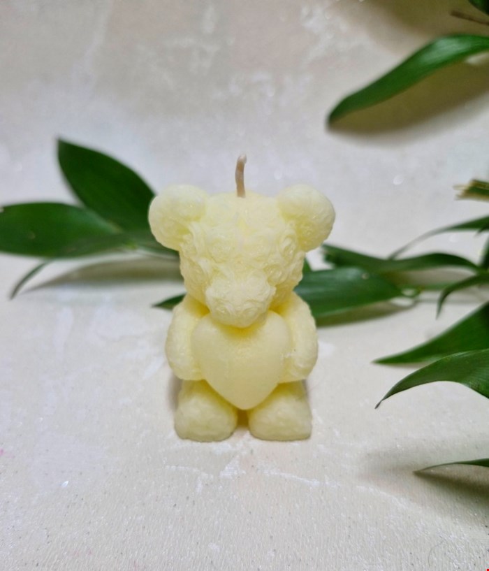 شمع خرس تدی لیمویی